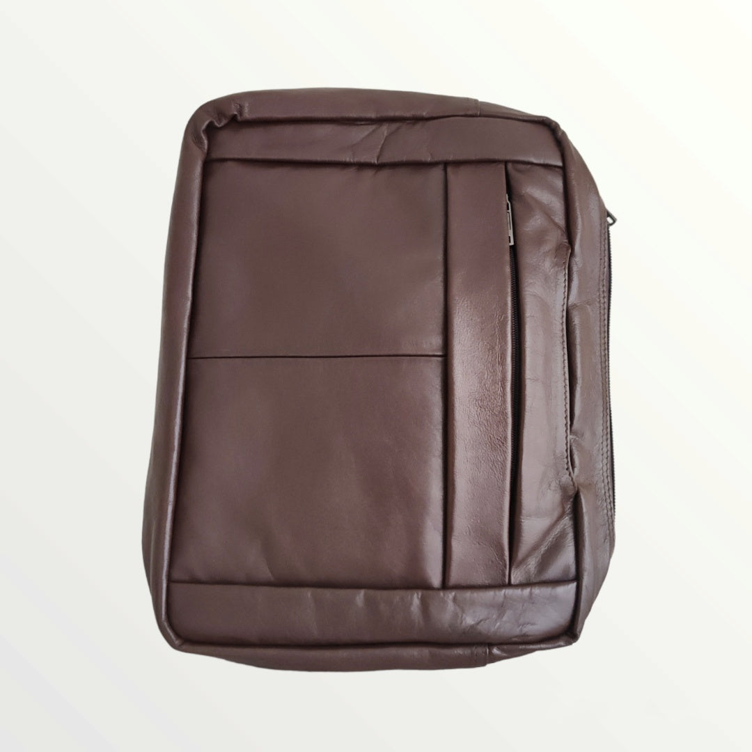 Cognac Convertible 2 Way Bag