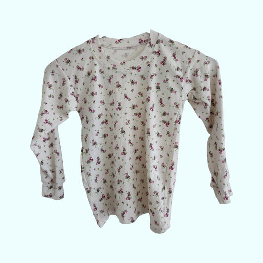 Long Sleeve Shirt in Purple Flower - LittleBunnies