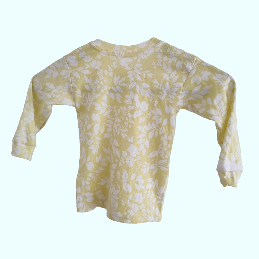 Leafy in Yellow Long Sleeve Shirt - LittleBunnies