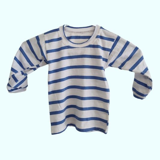 Blue Stripes Long Sleeve Shirt - LittleBunnies